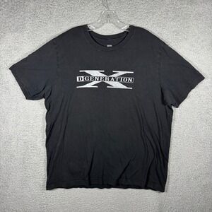 WWE Authentic D-Generation X DX Two Words Suck It Graphic T-Shirt Black XXL